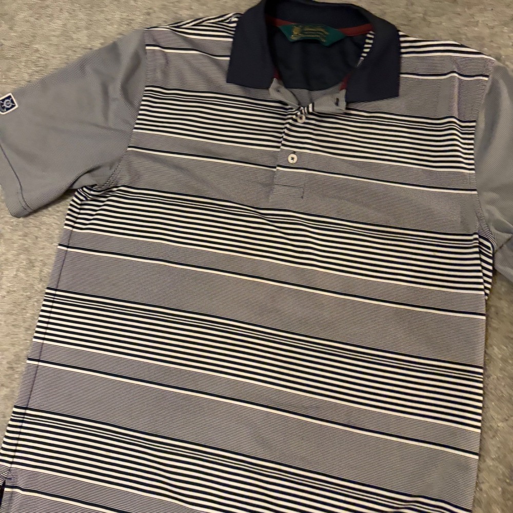 Brooks Brothers St Andrews Links Old Money Golf Beach Classy Polo Shirt Adult Lg - Picture 3 of 10